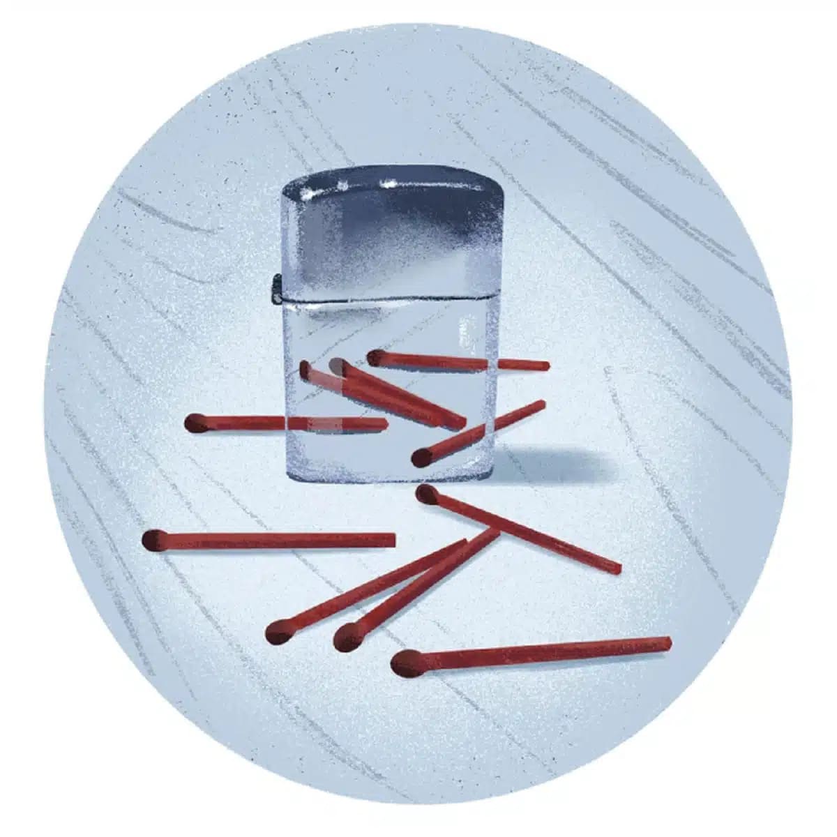 test avec des allumettes